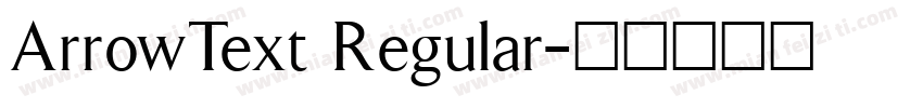 ArrowText Regular字体转换